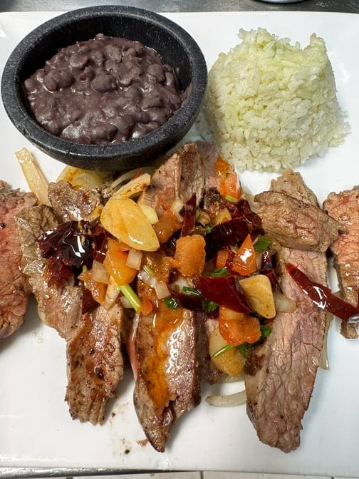 Carne Asada Dinner.