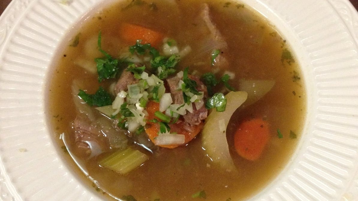 Beef Soup Lunch.