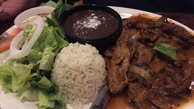 Bistec Ranchero Dinner.
