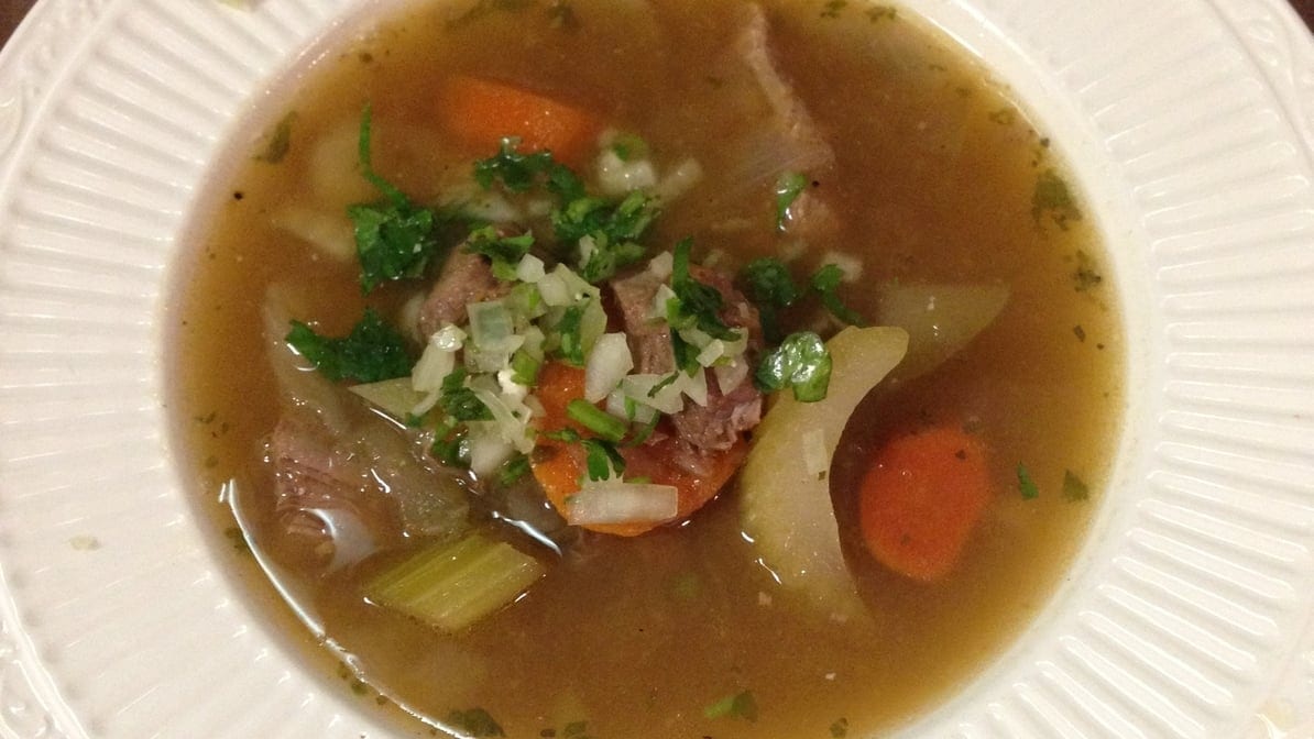 Beef Soup Dinner.