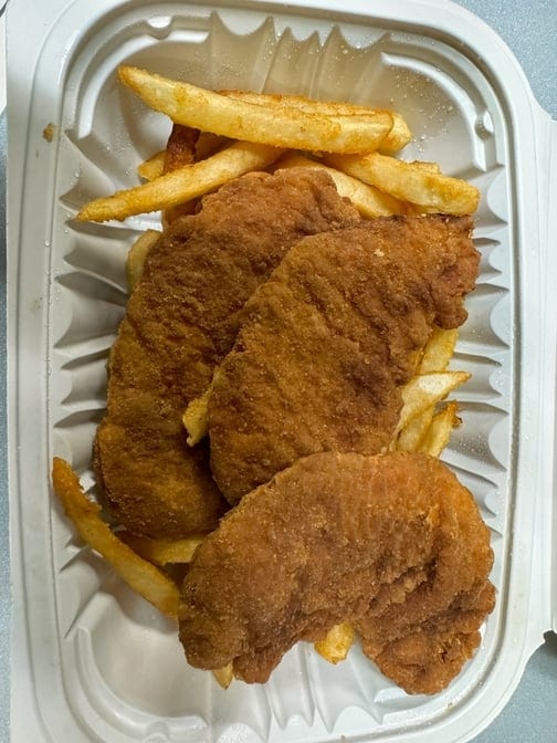Kids Chicken Fingers.